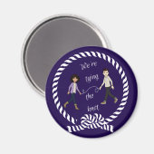 結び目に色の付いたアニメ航海のを結ぶ マグネット (正面/裏面)