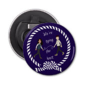 結び目に色の付いたアニメ航海のを結ぶ 栓抜き (正面)