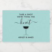 結び目のカクテルを結んでいるショット結婚を撮る リキュールボトルラベル (シングルラベル)