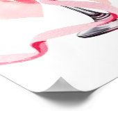 結び目のガラスを上げるブライダルシャワー ポスター (角)