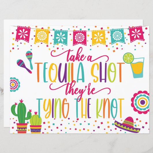 結び目のサインを結んでいるテキラショットを撮る (正面/裏面)