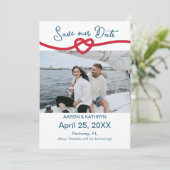 結び目のシックな写真航海の日付を保存 セーブザデート (スタンド正面)