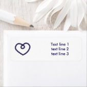 結び目のハートを結結婚ぶロープ住所 シール (インサイチュ)