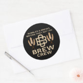 結び目のバチュラーパーティグルームブルクルーズ ラウンドシール (封筒)