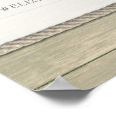 結び目のビーチ結婚式へようこそ ポスター (角)