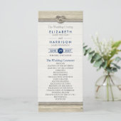 結び目のビーチ結婚式プログラ素朴ム プログラム (スタンド正面)