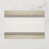 結び目のビーチ結婚式素朴詳細 エンクロージャーカード (裏面)