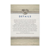 結び目のビーチ結婚式素朴詳細