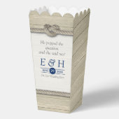 結び目のビーチ結婚式 フェイバーボックス (正面)