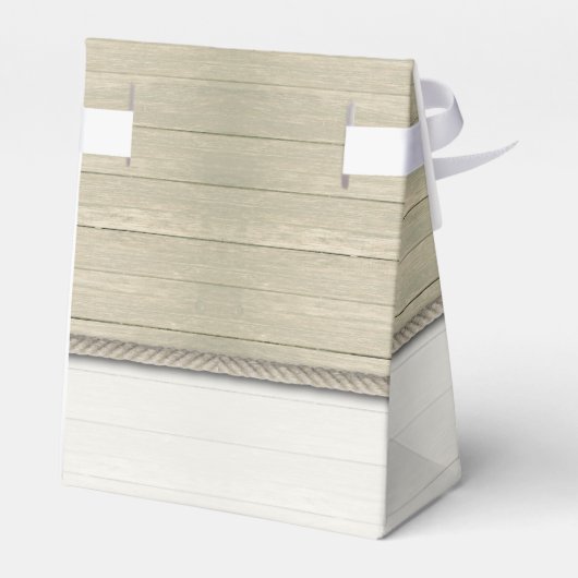 結び目のビーチ結婚式 フェイバーボックス (裏面サイド)