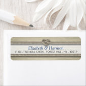 結び目のビーチ結婚式 ラベル (インサイチュ)