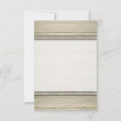 結び目のビーチ結婚式 出欠カード (裏面)