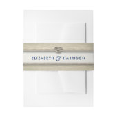 結び目のビーチ結婚式 招待状ベリーバンド (正面例)