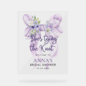 結び目のフローラブライダルシャワーウェルカムサイン アクリルサイン (正面)