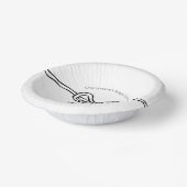 結び目のブライダルシャワーだモダン ペーパーボウル (傾斜あり)