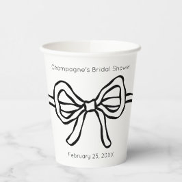 結び目のブライダルシャワーだモダン 紙コップ