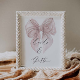 結び目のブライダルシャワーカード&ギフト ポスター