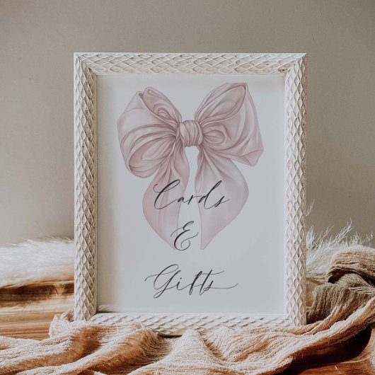 結び目のブライダルシャワーカード&ギフト ポスター