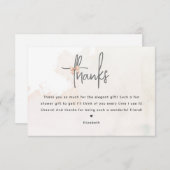 結び目のブライダルシャワーサンキューカード エンクロージャーカード (正面/裏面)