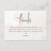 結び目のブライダルシャワーサンキューカード エンクロージャーカード (正面)
