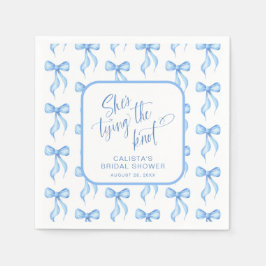 結び目のブライダルシャワーパーソナライズされた スタンダードカクテルナプキン