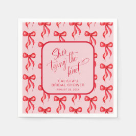 結び目のブライダルシャワーパーソナライズされた スタンダードカクテルナプキン