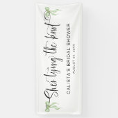 結び目のブライダルシャワーパーソナライズされた 横断幕 (縦)