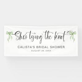 結び目のブライダルシャワーパーソナライズされた 横断幕