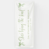 結び目のブライダルシャワーパーソナライズされた 横断幕 (縦)