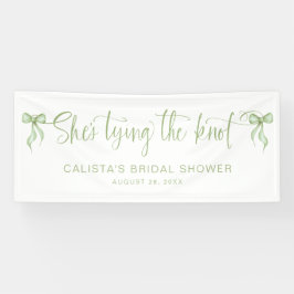 結び目のブライダルシャワーパーソナライズされた 横断幕