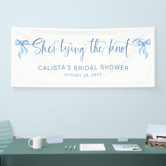 結び目のブライダルシャワーパーソナライズされた 横断幕 (トレードショー)