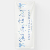 結び目のブライダルシャワーパーソナライズされた 横断幕 (縦)