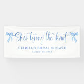 結び目のブライダルシャワーパーソナライズされた 横断幕 (横)