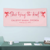 結び目のブライダルシャワーパーソナライズされた 横断幕 (トレードショー)