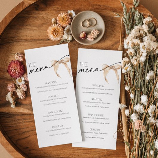 結び目のブライダルシャワーメニュー中立弓