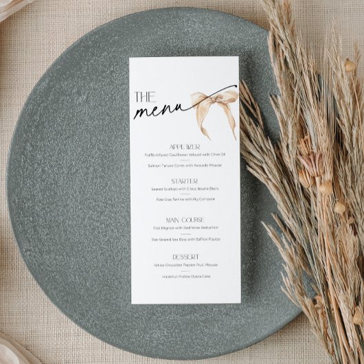 結び目のブライダルシャワーメニュー中立弓