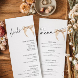 結び目のブライダルシャワーメニュー中立弓