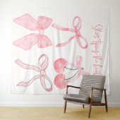 結び目のブライダルシャワー写真の背景 タペストリー (インサイチュ(横))