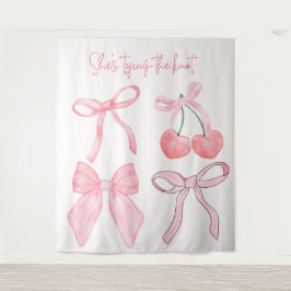 結び目のブライダルシャワー写真の背景 タペストリー