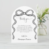 結び目のブライダルシャワー写真 招待状 (スタンド正面)