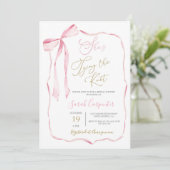 結び目のブライダルシャワー招待状 招待状 (スタンド正面)
