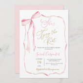 結び目のブライダルシャワー招待状 招待状 (正面/裏面)
