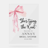 結び目のブライダルシャワー歓迎サイン アクリルサイン (正面)