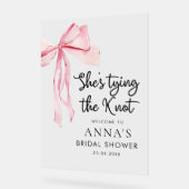 結び目のブライダルシャワー歓迎サイン アクリルサイン (傾斜)
