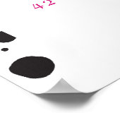 結び目のブライダルシャワー歓迎サイン ポスター (角)