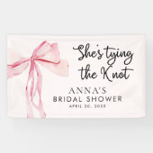 結び目のブライダルシャワー歓迎サイン 横断幕 (横)