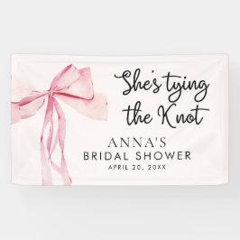 結び目のブライダルシャワー歓迎サイン 横断幕