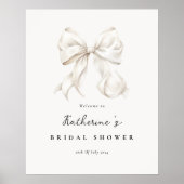 結び目のブライダルシャワー歓迎ポスター ポスター (正面)