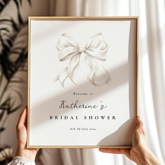 結び目のブライダルシャワー歓迎ポスター ポスター