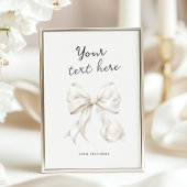 結び目のブライダルシャワー表の標識 ポスター